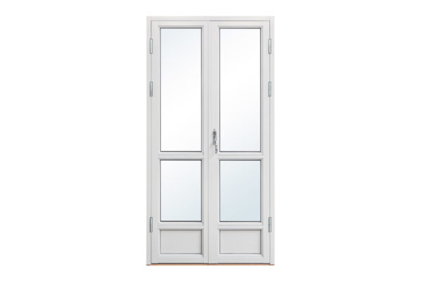 Dubbeldorr balkong i tra/aluminium